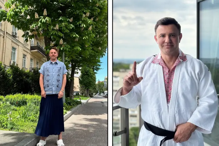Tishchenko in a kimono, Klopotenko in a skirt. Social media surprised by the outfits on Embroidery Day