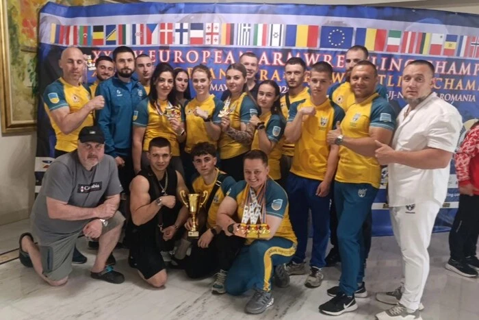 Ukrainian arm wrestlers won nine medals at the European Championship