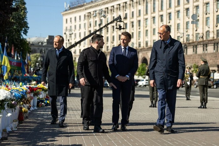 Co jedli w Kijowie Starmer, Macron, Tusk i Merz: Kłopotenko ujawnia menu