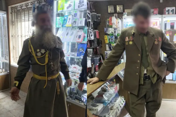 Spacerowali w radzieckim mundurze. Na Zakarpaciu policja zatrzymała księdza UOC MP z przyjacielem